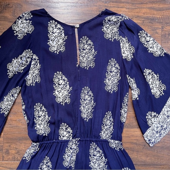 Faithfull • Yacht Romper playsuit navy blue Devani print bandana floral Anthro - Picture 13 of 16